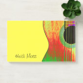 Post-it® Guitare Monogramme colorée (Bureau)