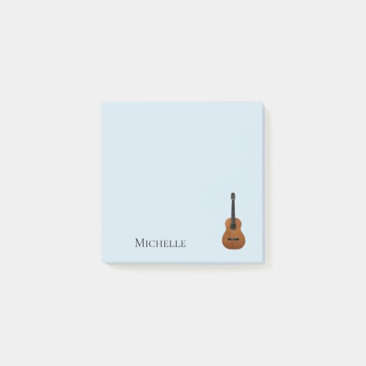 Post-it® Guitare Musical Bleu (Devant)