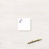 Post-it® Guitare musicale (Sur un bureau)