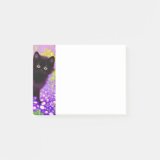 Post-it® Gustav Klimt Black Kitten (Devant)