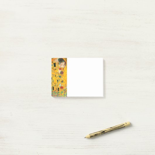 Post-it® Gustav Klimt Le Baiser (Sur un bureau)