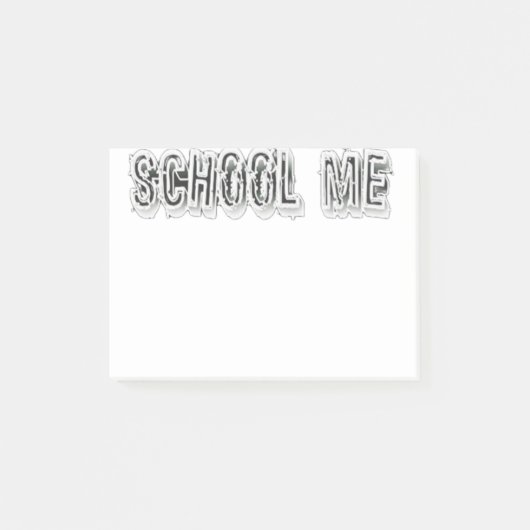Post-it® H. Notes post-it translucides en métal (Devant)