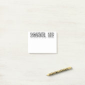 Post-it® H. Notes post-it translucides en métal (Sur un bureau)