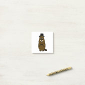 Post-it® Habille Groundhog (Sur un bureau)