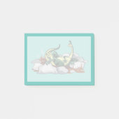 Post-it® Hadrosaurus Se Détendre Dans Un Jacuzzi. (Devant)