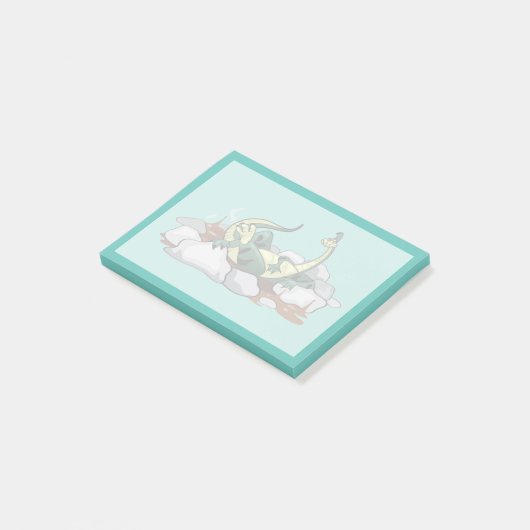 Post-it® Hadrosaurus Se Détendre Dans Un Jacuzzi. (Incliné)