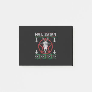 Post-it® Hail Satan Tête de chèvre Pentagram Funny Satanic 