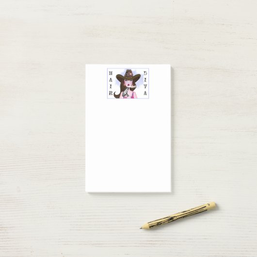 Post-it® "Hair DIVA" (Sur un bureau)