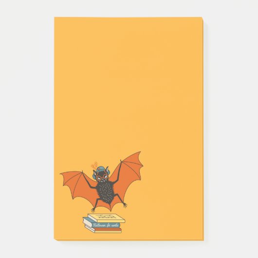 Post-it® Halloween amusant au livre de chauve-souris (Devant)