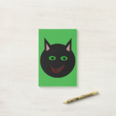Post-it® Halloween Black Cat Post il note (Sur un bureau)