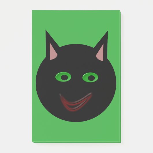 Post-it® Halloween Black Cat Post il note (Devant)