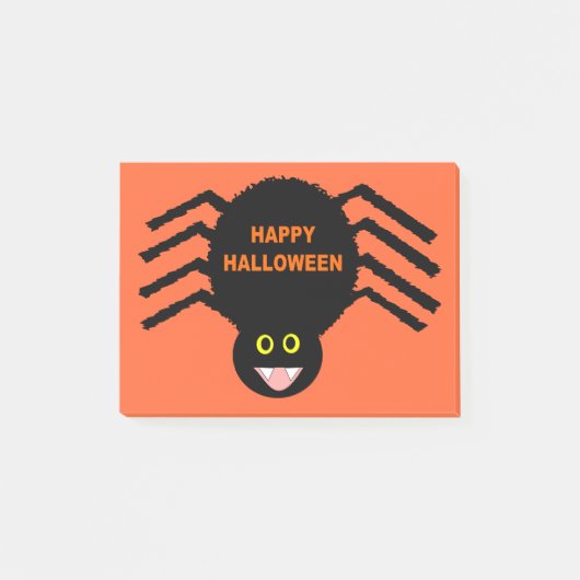 Post-it® Halloween Black Spider Post il note Pad (Devant)