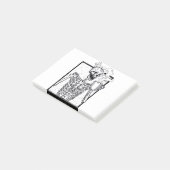 Post-it® halloween café boire squelette (Incliné)