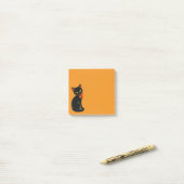 Post-it® Halloween Chat Noir Vintage (Sur un bureau)