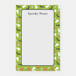 Post-it® Halloween Citrouille Fantôme chauve chaux vert cha