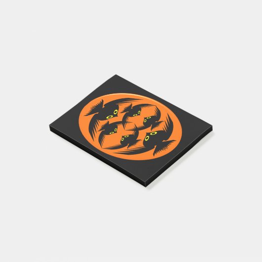 Post-it® Halloween Crows Post it note Pad (Incliné)