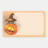 Post-it® Halloween Cute Kitty Witch et ami Citrouille (Devant)