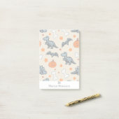 Post-it® Halloween Dinosaur Skeletons chauves-souris Citrou (Sur un bureau)