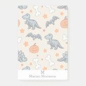 Post-it® Halloween Dinosaur Skeletons chauves-souris Citrou (Devant)