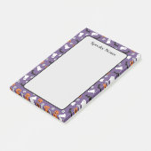 Post-it® Halloween Fantômes Citrouille chauves-souris viole (Incliné)