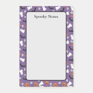Post-it® Halloween Fantômes Citrouille chauves-souris viole