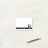 Post-it® Halloween mexicain sucré mignon personnalisé (Sur un bureau)