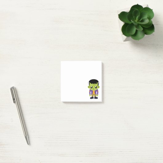 Post-it® Halloween monstre Frankenstein Green (Bureau)
