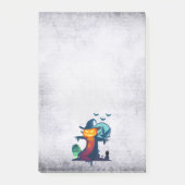 Post-it® Halloween Scarecrow With Bats Crow and Owl (Devant)