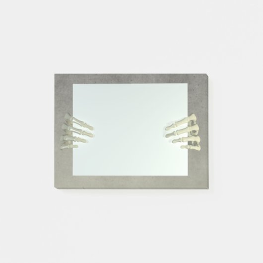 Post-it® Halloween Skeleton mains Publier des notes (Devant)