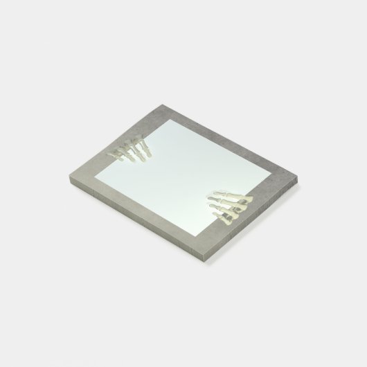 Post-it® Halloween Skeleton mains Publier des notes (Incliné)