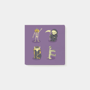 Post-it® Halloween Squelette Dracula Mummy Griffe Reaper