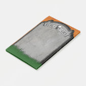 Post-it® Halloween Tombstone Grave Crâne Croisés (Incliné)