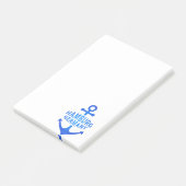 Post-it® Hambourg Allemagne Design Ancre bleu (Incliné)