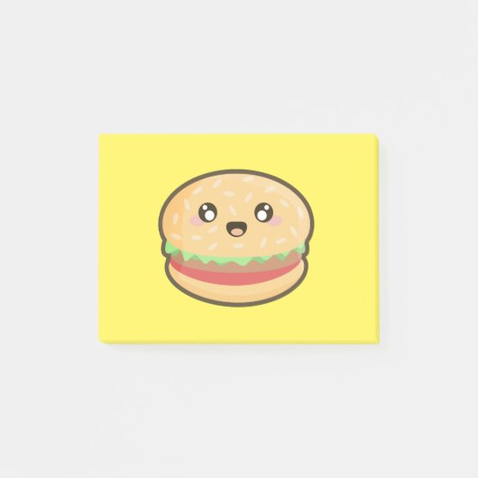 Post-it® Hamburger de Kawaii (Devant)