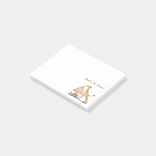 Post-it® Hand-Drawn Giraffe Christmas Tree Art (Incliné)