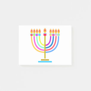 Post-it® Hanoukka Menorah Lights Symbole de vacances