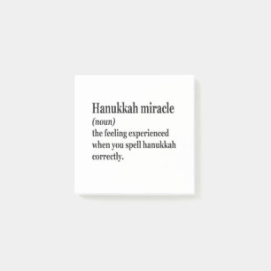 Post-it® Hanoukka Miracle Funny Chanukah Juif Définition