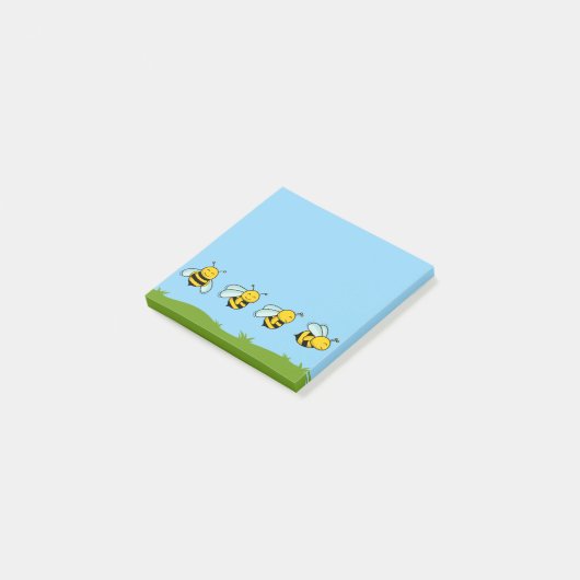 Post-it® Happy Bees Post-It Notes (Incliné)