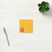 Post-it® Happy Burning Fire Flame Character (Bureau)