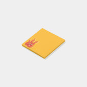Post-it® Happy Burning Fire Flame Character (Incliné)