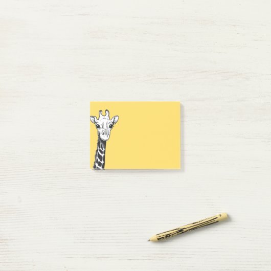 Post-it® Happy Giraffe Post It Notes (Sur un bureau)