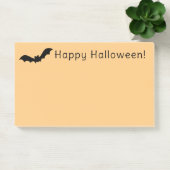 Post-it® Happy Halloween Black Flying Bat Orange Notes (Bureau)