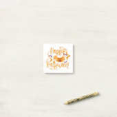 Post-it® Happy Halloween chauves-souris Jack-o'-lantern (Sur un bureau)