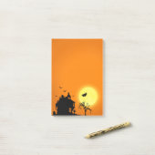Post-it® Happy Halloween Silhouette paysage (Sur un bureau)