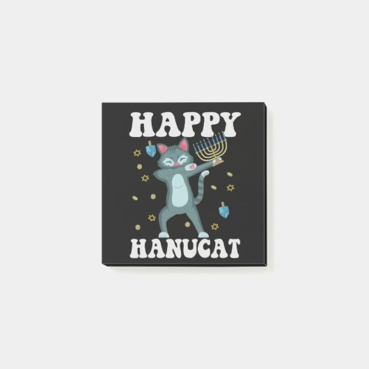 Post-it® Happy Hanucat Funny Juif Hanoukka cadeau de chat (Devant)