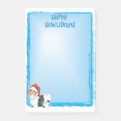 Post-it® Happy Howlidays Biewer Terrier Post-it Notes (Devant)
