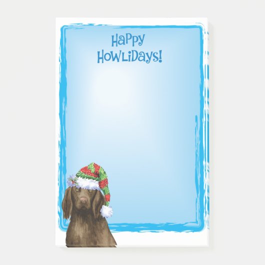 Post-it® Happy Howlidays Retriever à revêtement plat (Devant)