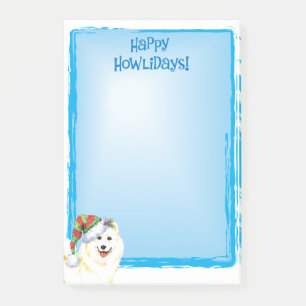 Post-it® Happy Howlidays Samoyed