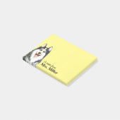 Post-it® Happy Husky Notes personnalisées (Incliné)