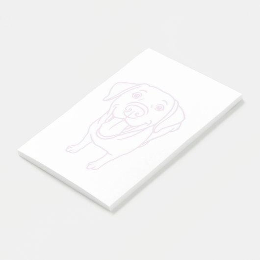 Post-it® Happy labrador dog (Incliné)